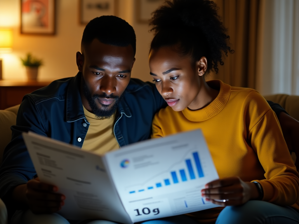 Person planning finances in Tanzania